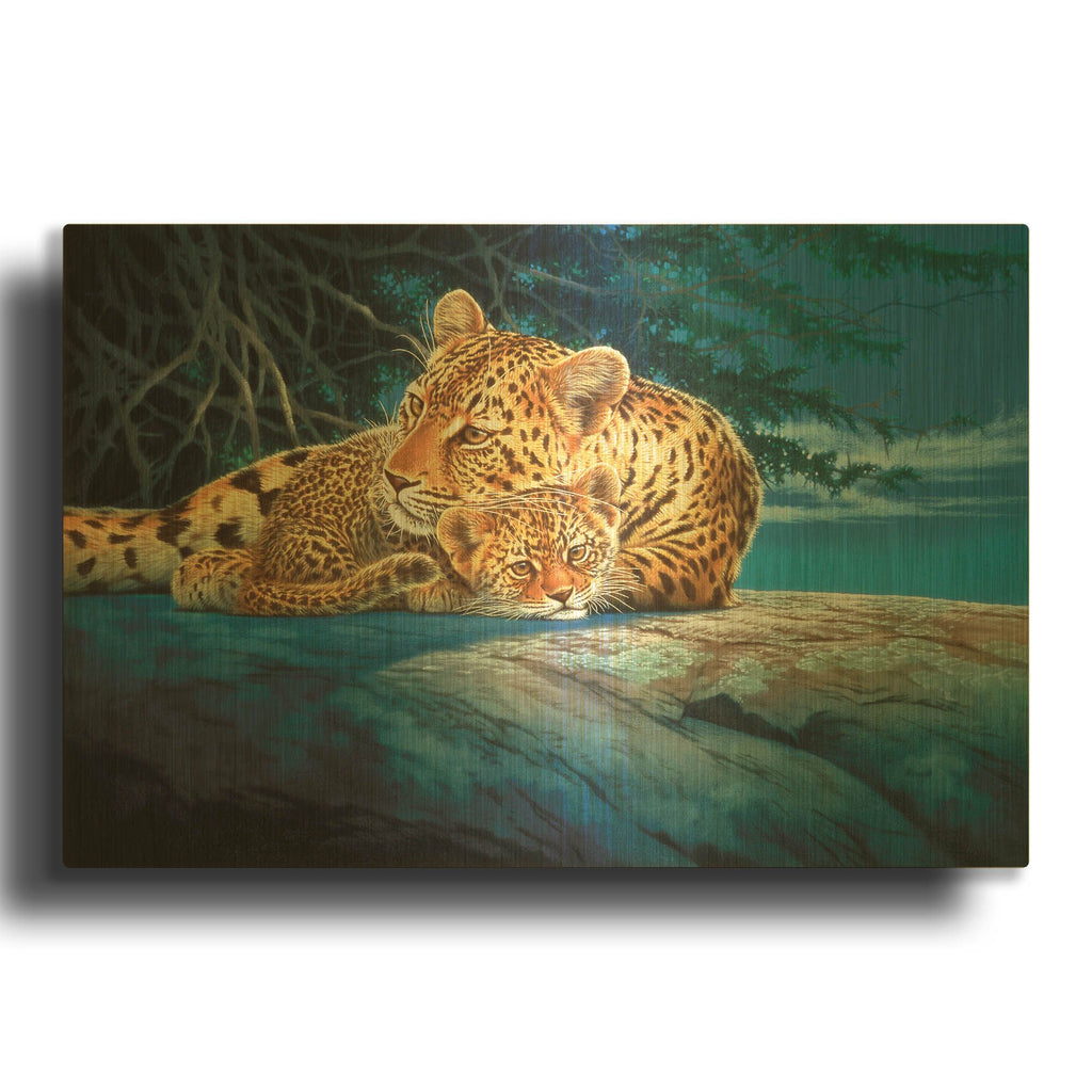 'Sunlight Filtering' By Joh Naito Gold Metal Wall Art