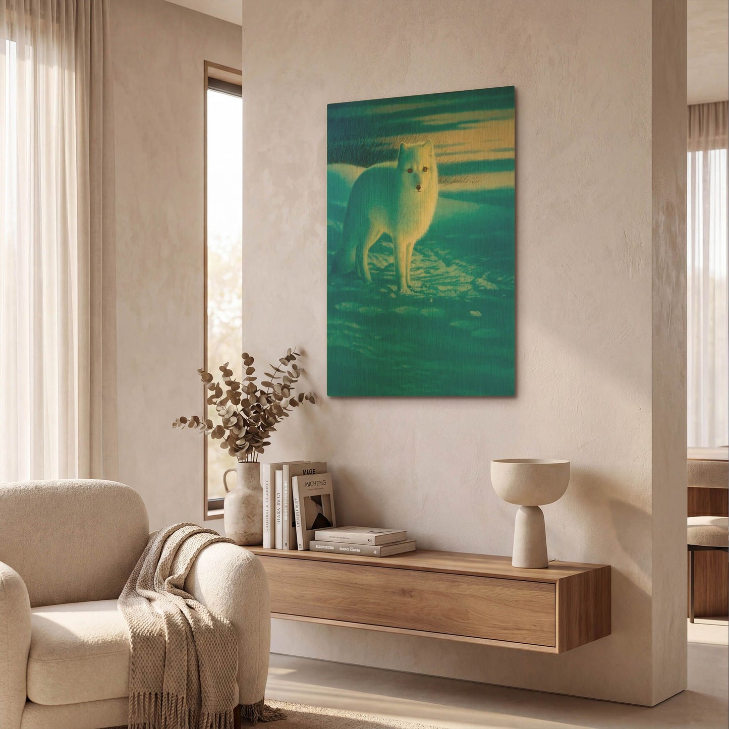 'The Pupil' By Joh Naito Gold Metal Wall Art