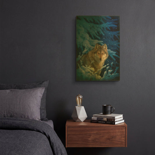'Winter-Snow' By Joh Naito Gold Metal Wall Art