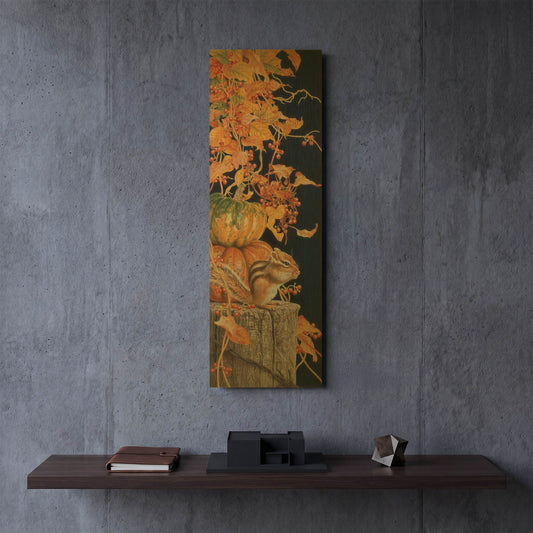 'Autumn Present' By Joh Naito Gold Metal Wall Art