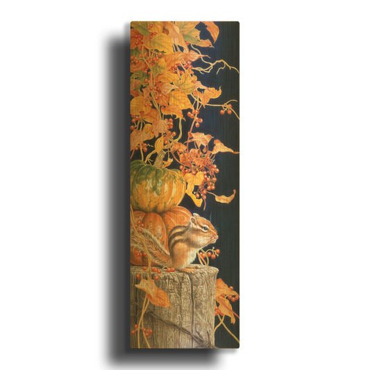 'Autumn Present' By Joh Naito Gold Metal Wall Art