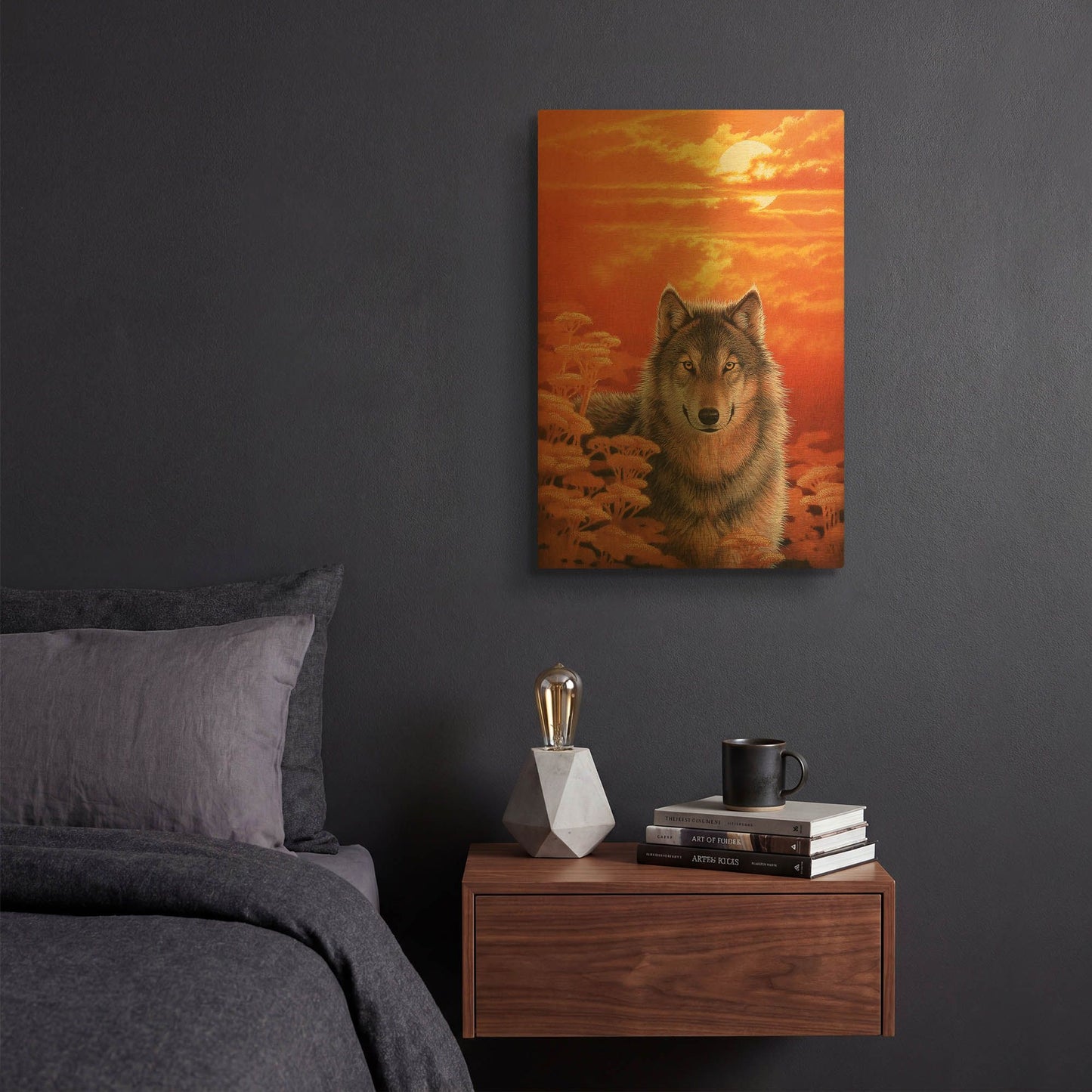 'Gaze' By Joh Naito Gold Metal Wall Art