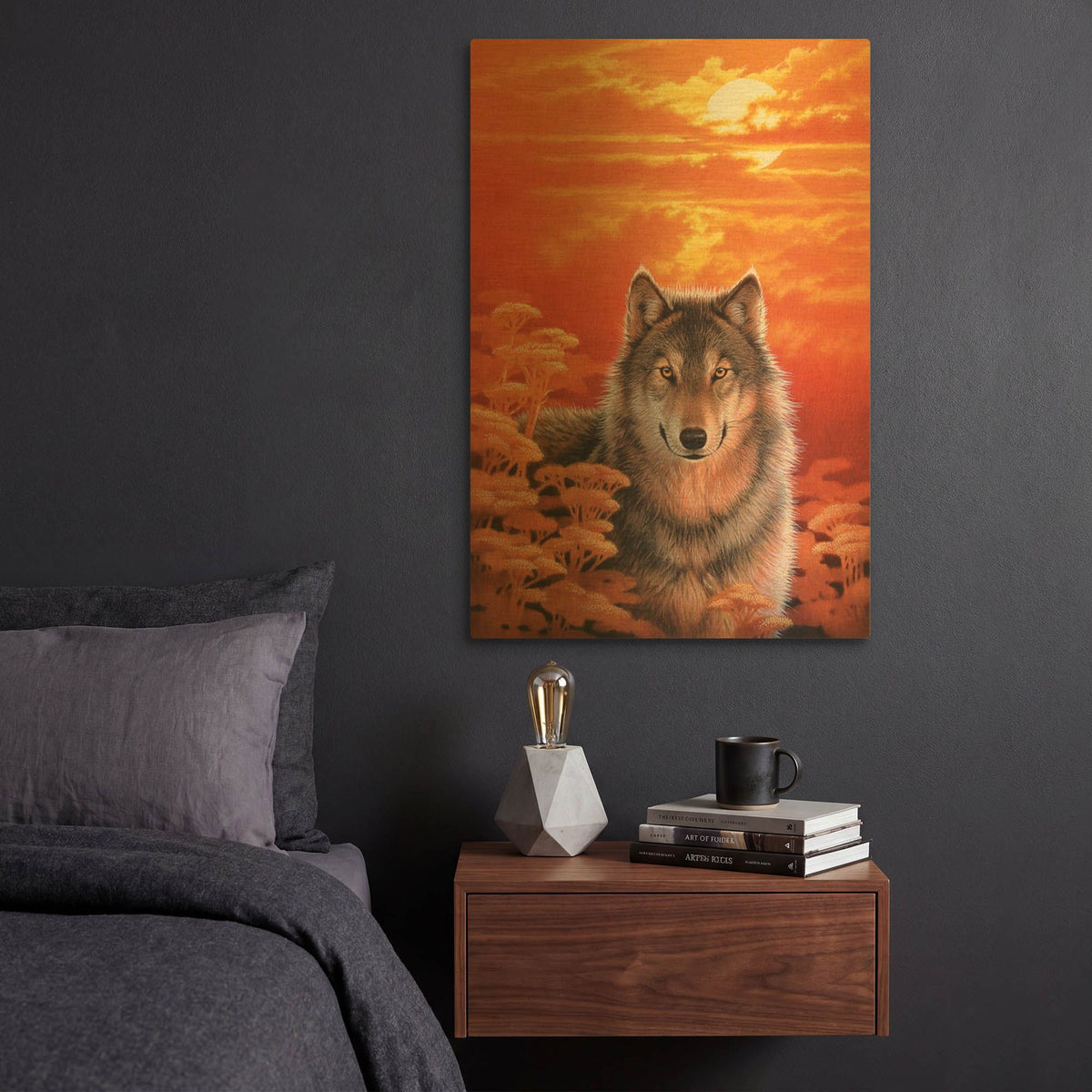 'Gaze' By Joh Naito Gold Metal Wall Art