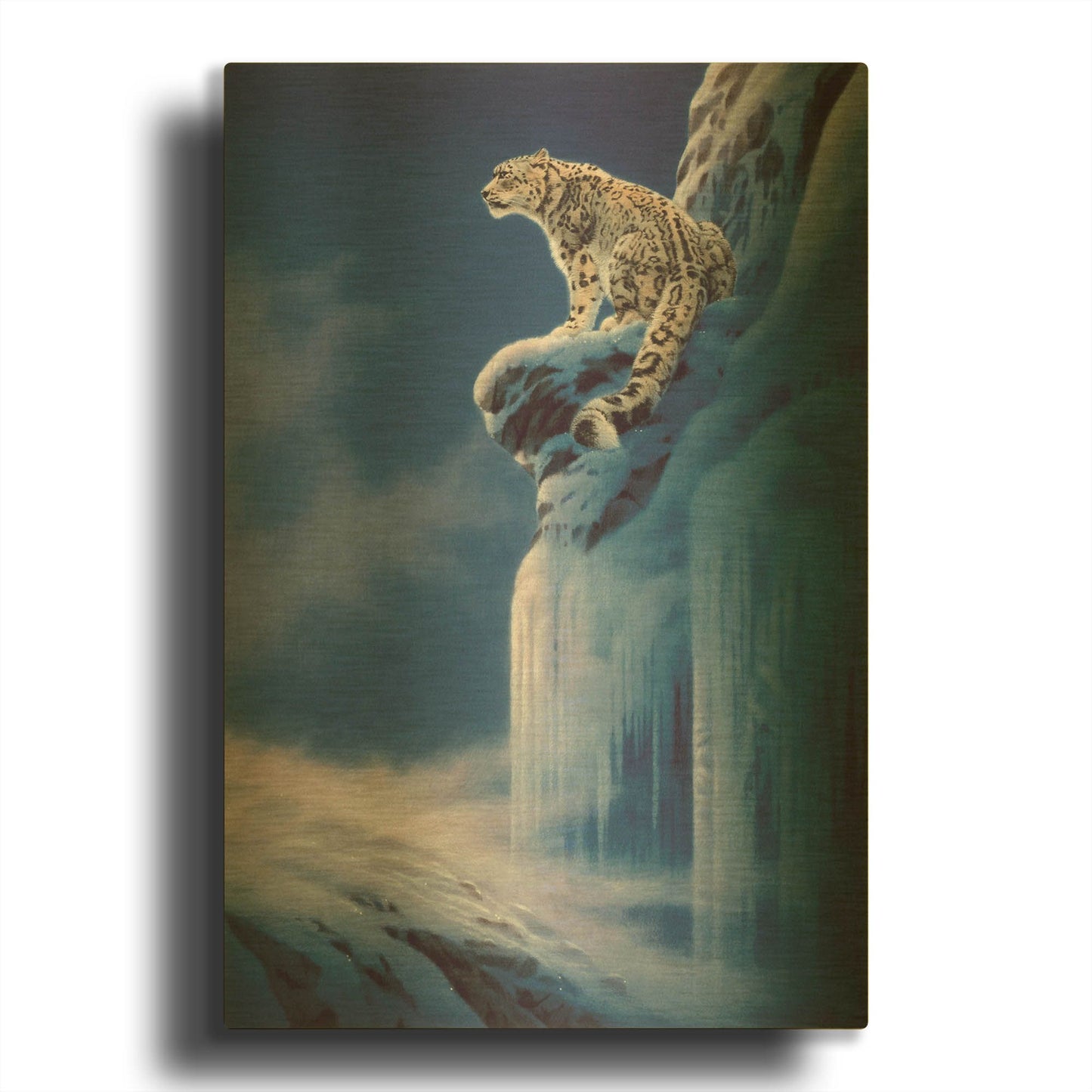 'Live In Himaroyan-Right' By Joh Naito Gold Metal Wall Art