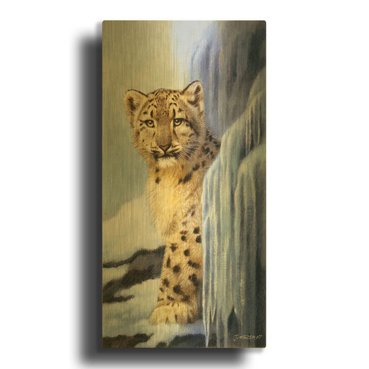 'Icy Hideout' By Joh Naito Gold Metal Wall Art