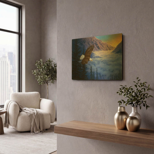 'Soaring High' By Joh Naito Gold Metal Wall Art