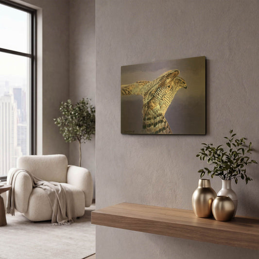 'Landing' By Joh Naito Gold Metal Wall Art