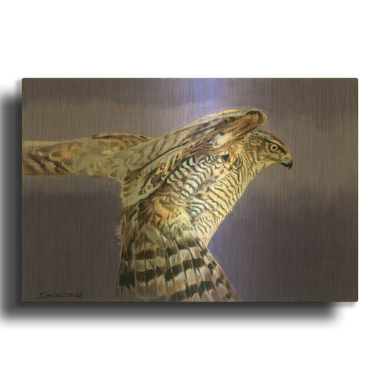 'Landing' By Joh Naito Gold Metal Wall Art