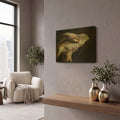 'Watchful' By Joh Naito Gold Metal Wall Art