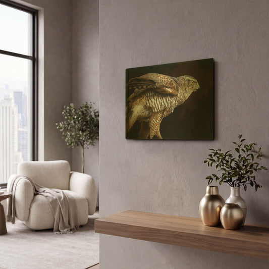 'Watchful' By Joh Naito Gold Metal Wall Art