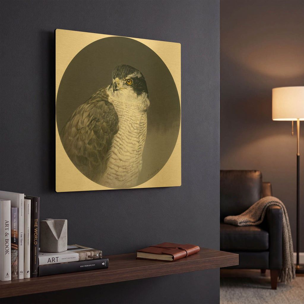 'Poised' By Joh Naito Gold Metal Wall Art