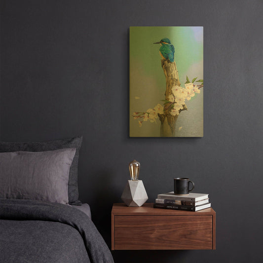 'High Perch' By Joh Naito Gold Metal Wall Art