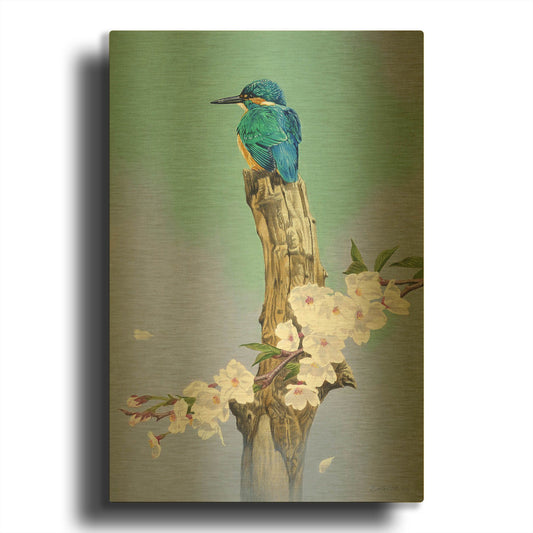 'High Perch' By Joh Naito Gold Metal Wall Art