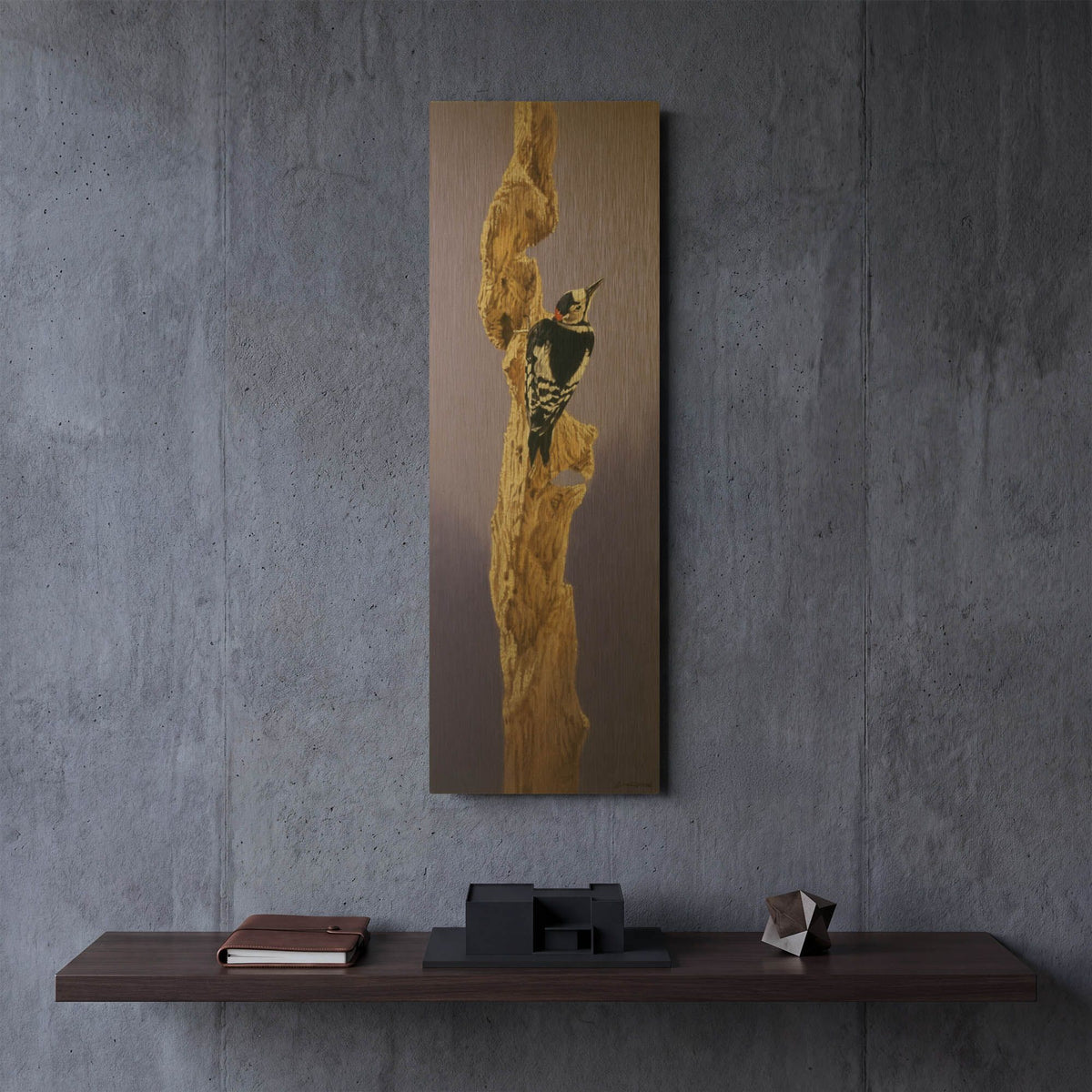'Resting' By Joh Naito Gold Metal Wall Art