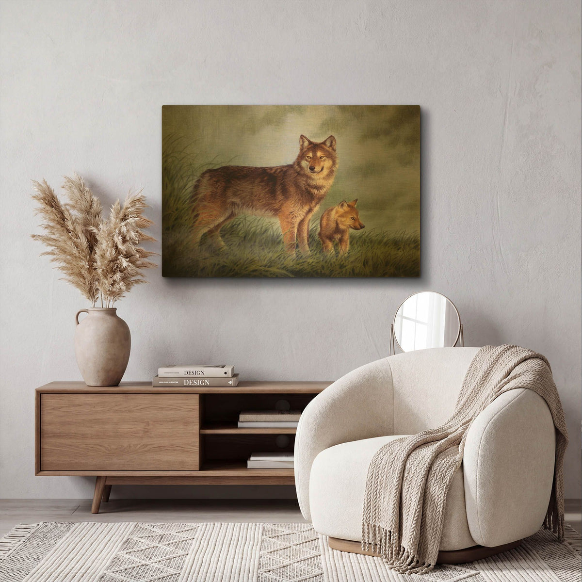 'Careful Watch' By Joh Naito Gold Metal Wall Art