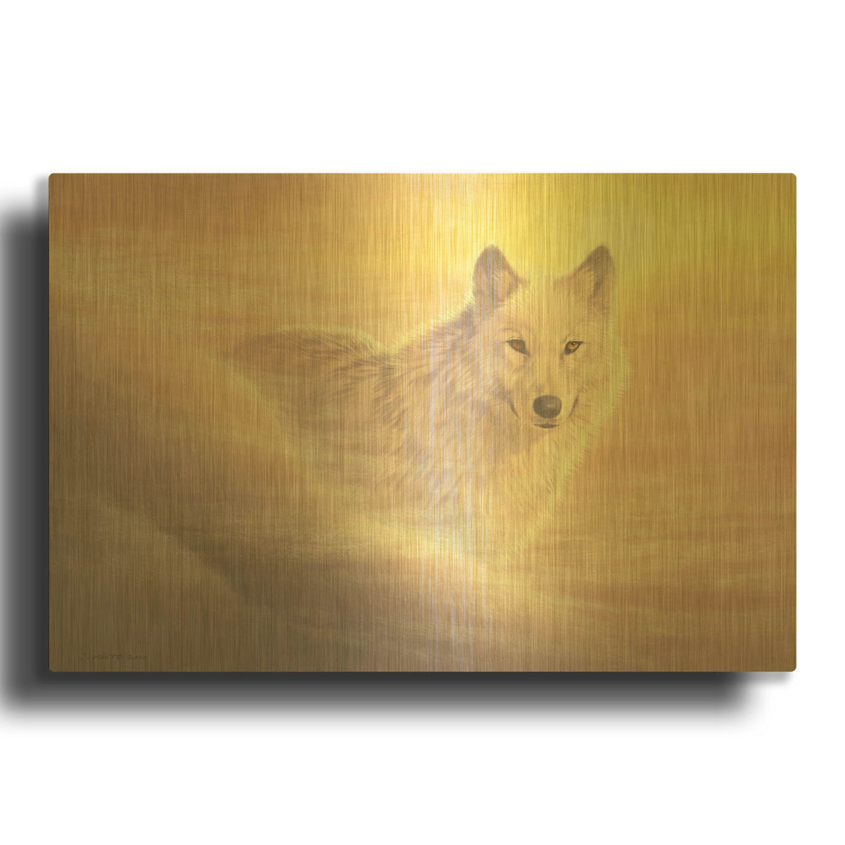 'Evening Mist' By Joh Naito Gold Metal Wall Art