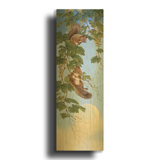 'Climbing' By Joh Naito Gold Metal Wall Art