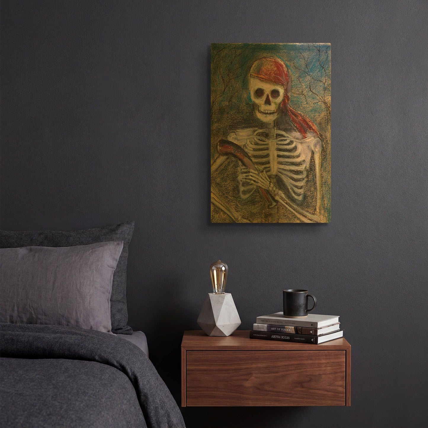 'A Pirate and Her Pistol' By Marie Marfia Fine Art Gold Metal Wall Art