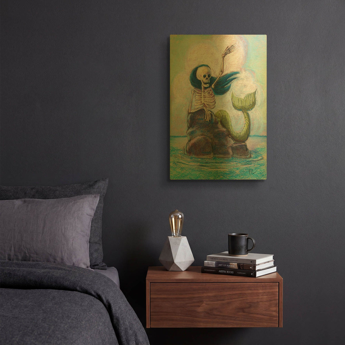 'Hello Sailor' By Marie Marfia Fine Art Gold Metal Wall Art