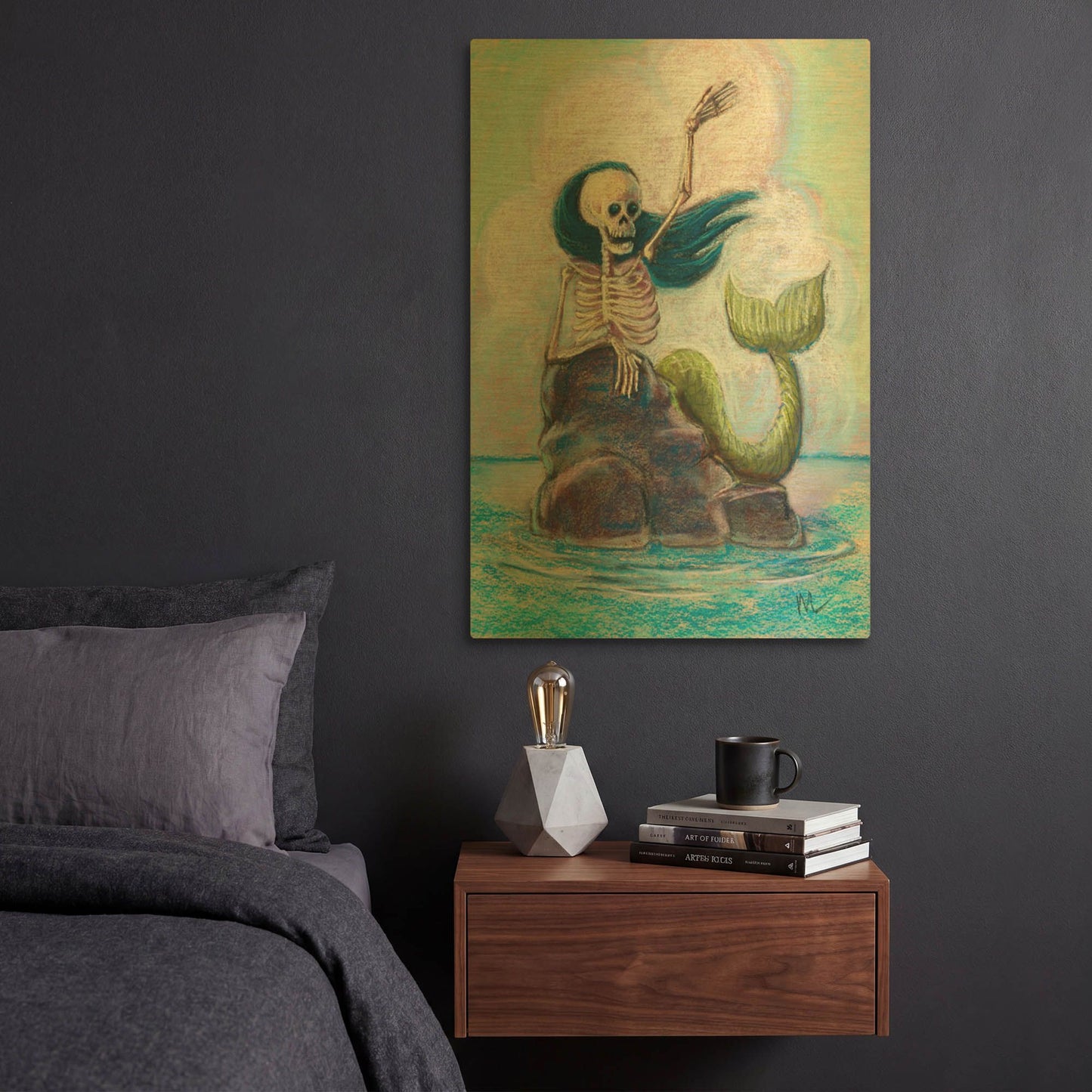 'Hello Sailor' By Marie Marfia Fine Art Gold Metal Wall Art
