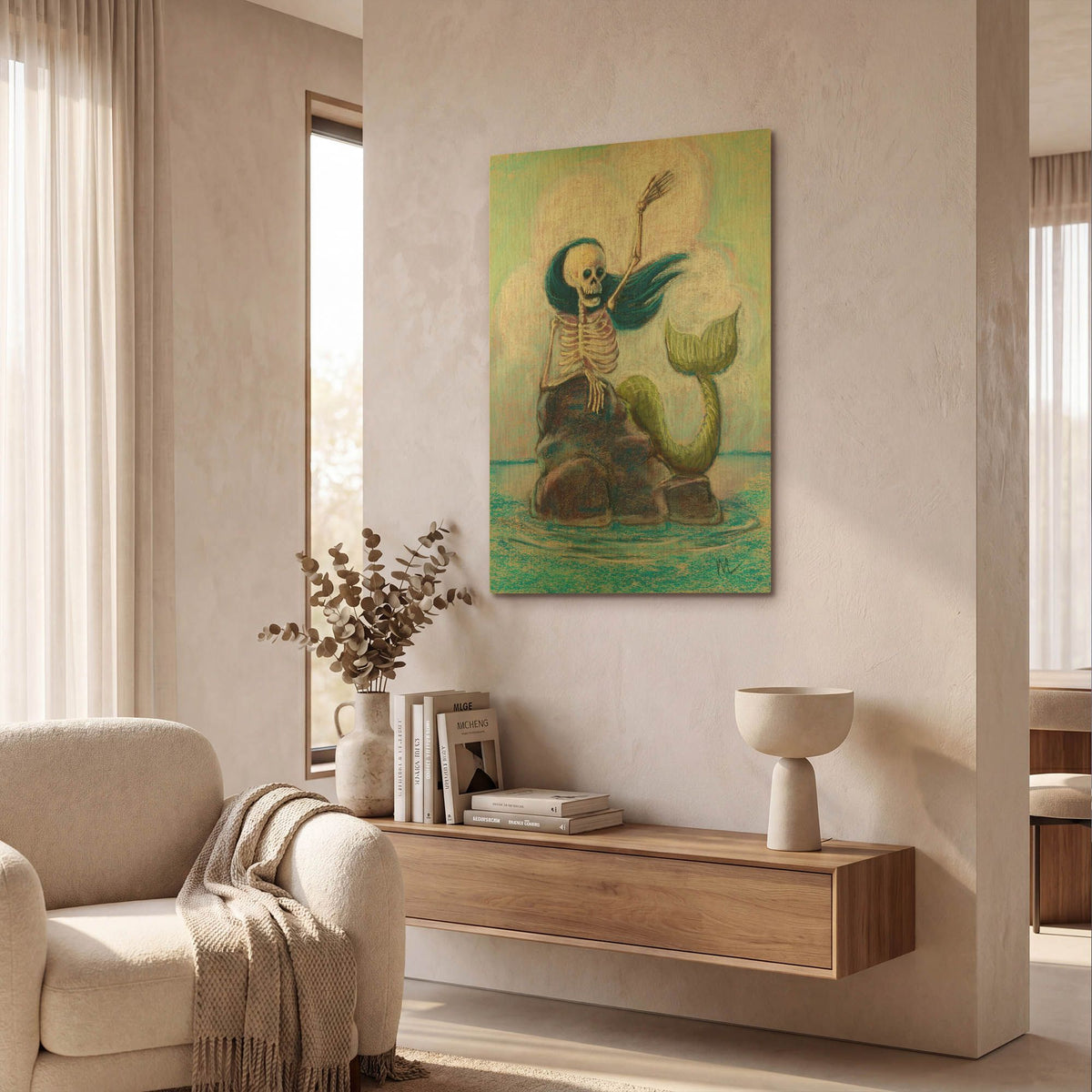 'Hello Sailor' By Marie Marfia Fine Art Gold Metal Wall Art