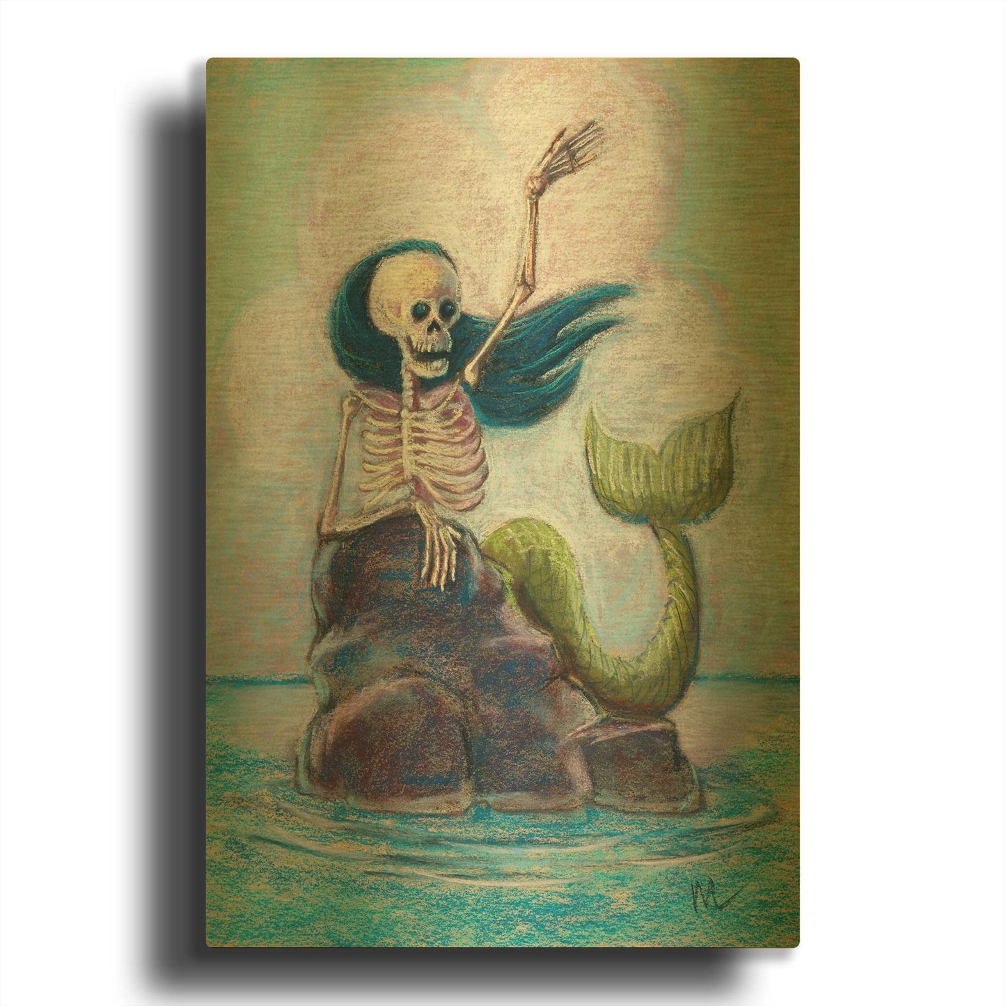 'Hello Sailor' By Marie Marfia Fine Art Gold Metal Wall Art