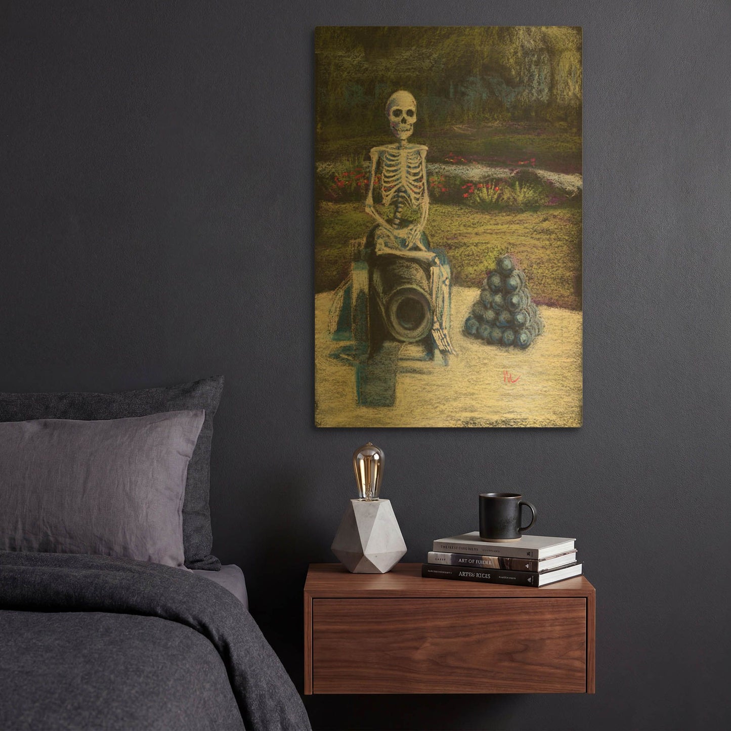 'I am Smiling' By Marie Marfia Fine Art Gold Metal Wall Art