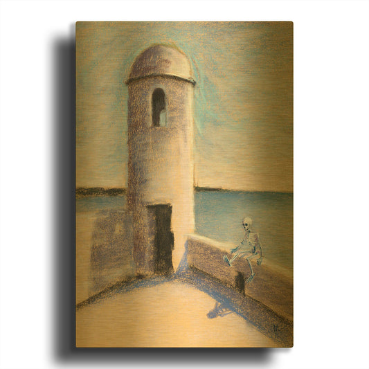 'I' By Marie Marfia Fine Art Gold Metal Wall Art