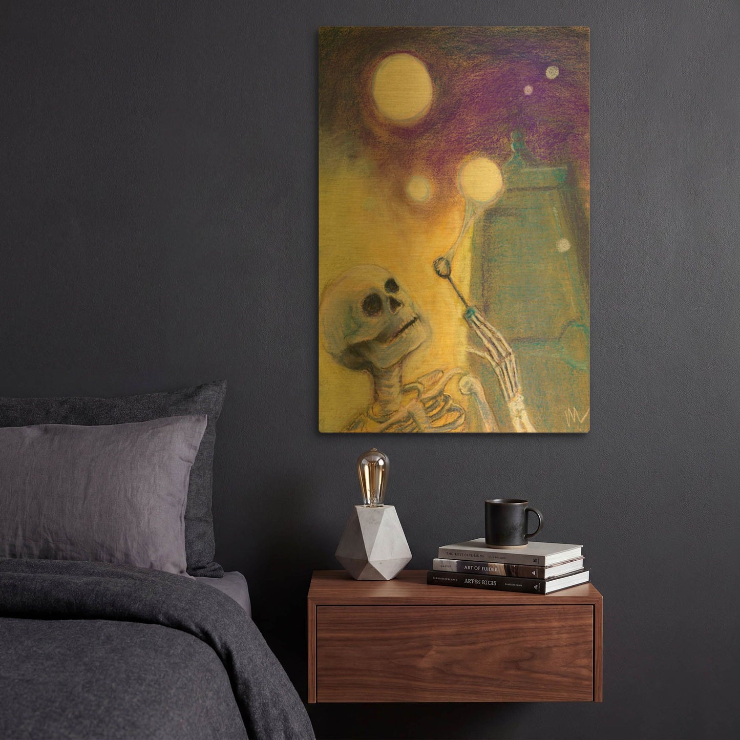 'Orbs!' By Marie Marfia Fine Art Gold Metal Wall Art