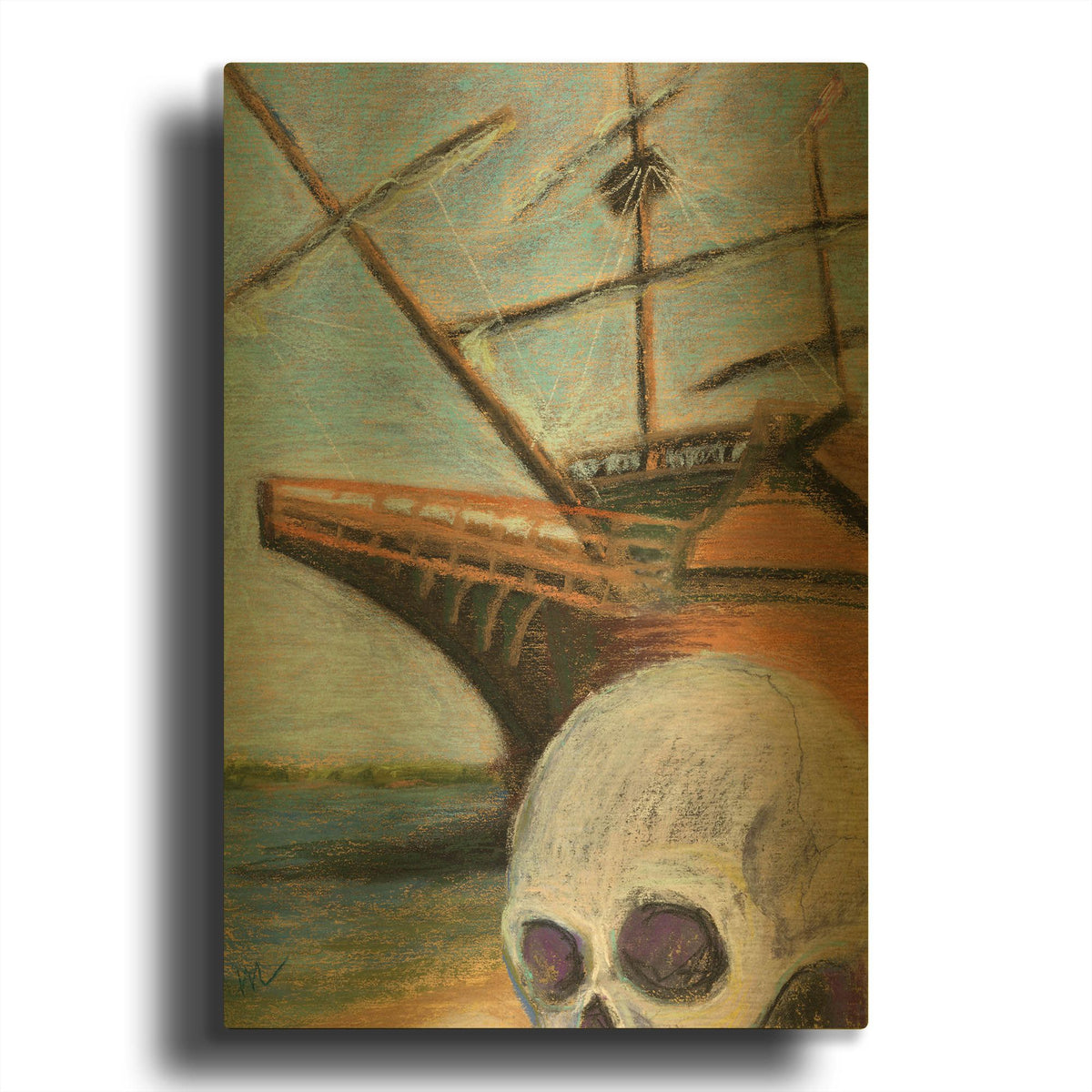 'Photobomb' By Marie Marfia Fine Art Gold Metal Wall Art