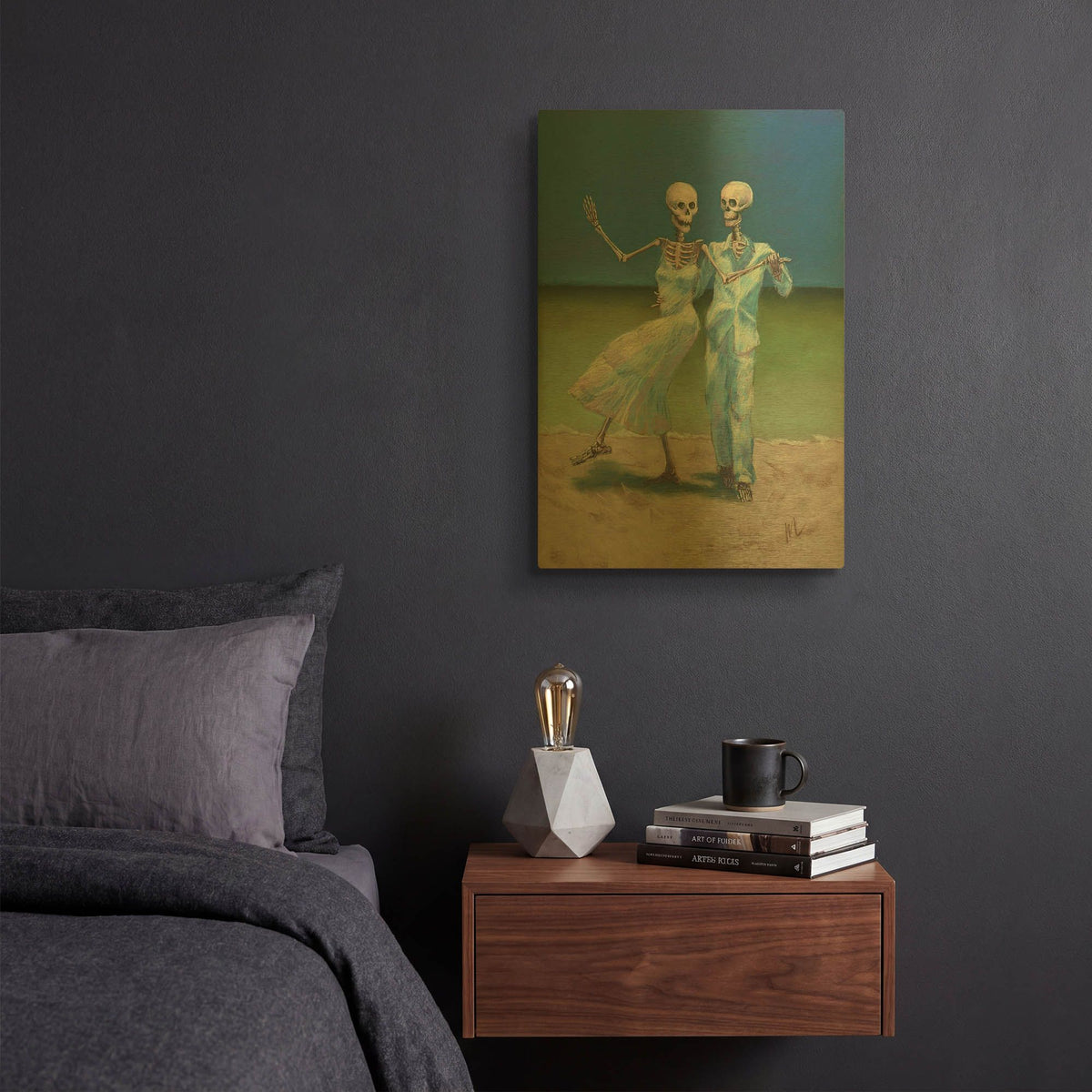 'Shall We Dance' By Marie Marfia Fine Art Gold Metal Wall Art