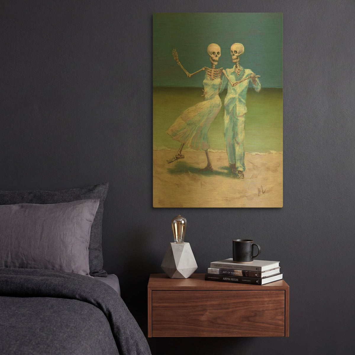 'Shall We Dance' By Marie Marfia Fine Art Gold Metal Wall Art
