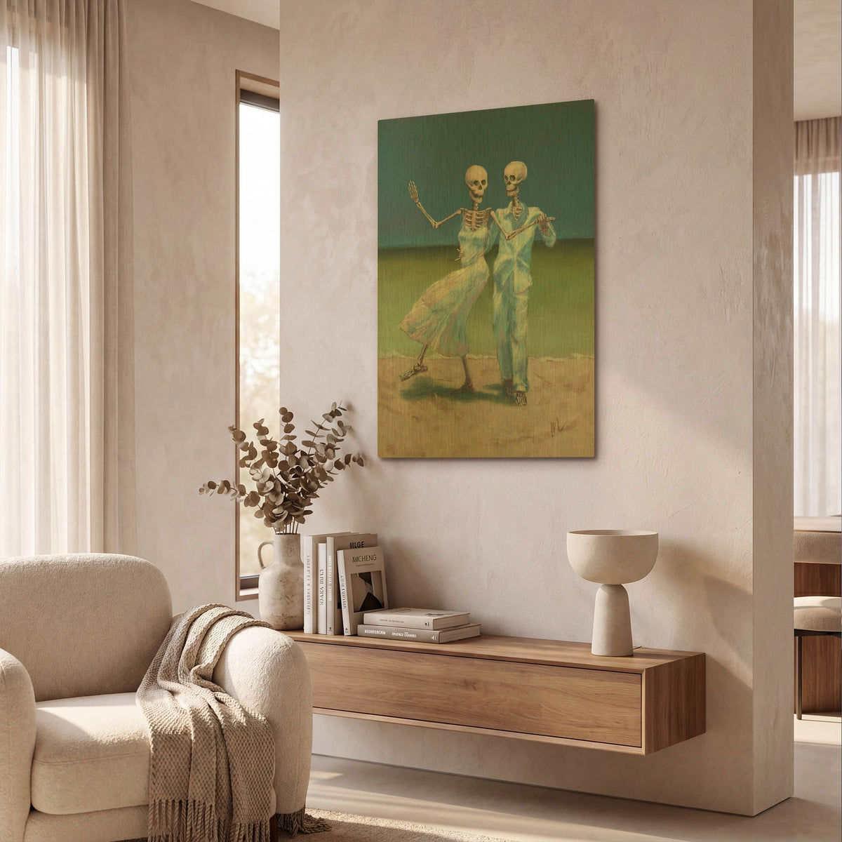 'Shall We Dance' By Marie Marfia Fine Art Gold Metal Wall Art