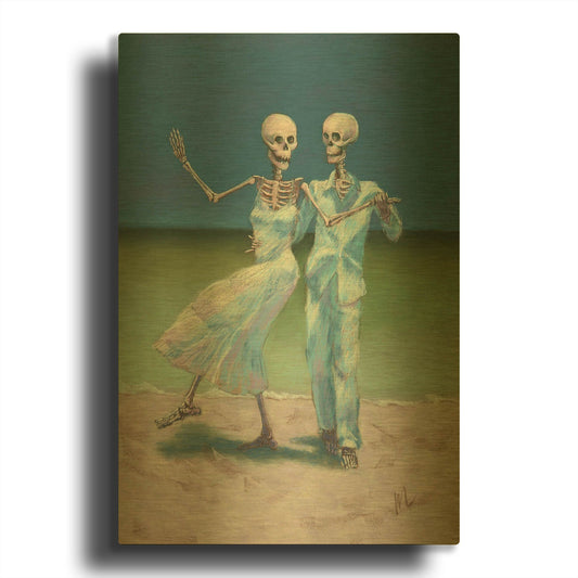 'Shall We Dance' By Marie Marfia Fine Art Gold Metal Wall Art