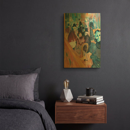 'Au Moulin Skelly' By Marie Marfia Fine Art Gold Metal Wall Art