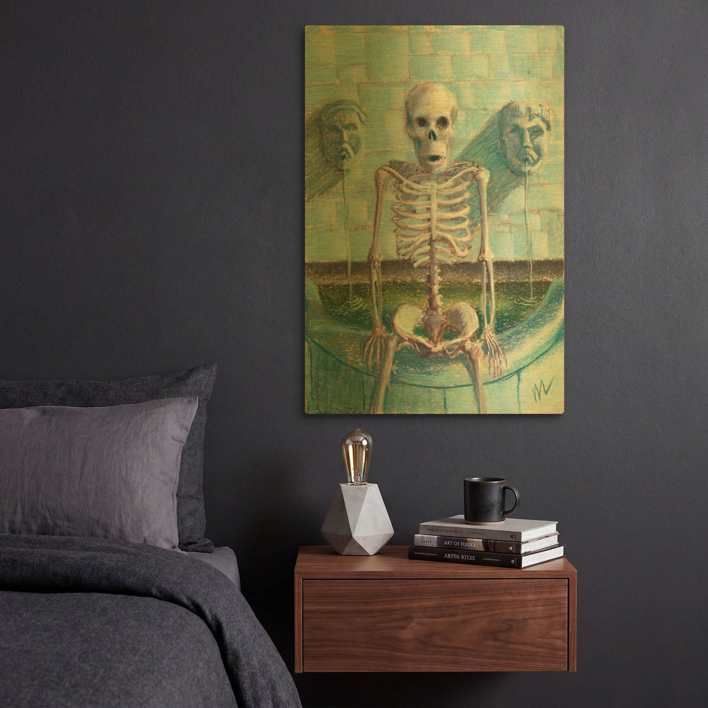 'Look Im The Fountainhead' By Marie Marfia Fine Art Gold Metal Wall Art
