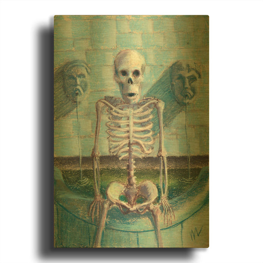 'Look Im The Fountainhead' By Marie Marfia Fine Art Gold Metal Wall Art
