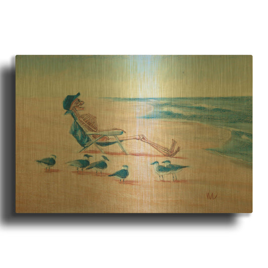 'The Audience' By Marie Marfia Fine Art Gold Metal Wall Art