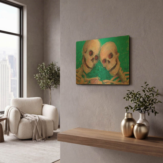 'BFFs' By Marie Marfia Fine Art Gold Metal Wall Art