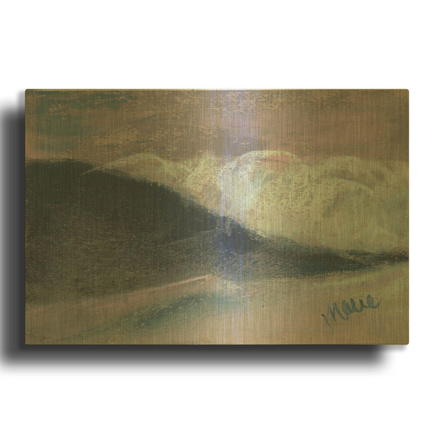 'Wave Portrait No. 57' By Marie Marfia Fine Art Gold Metal Wall Art