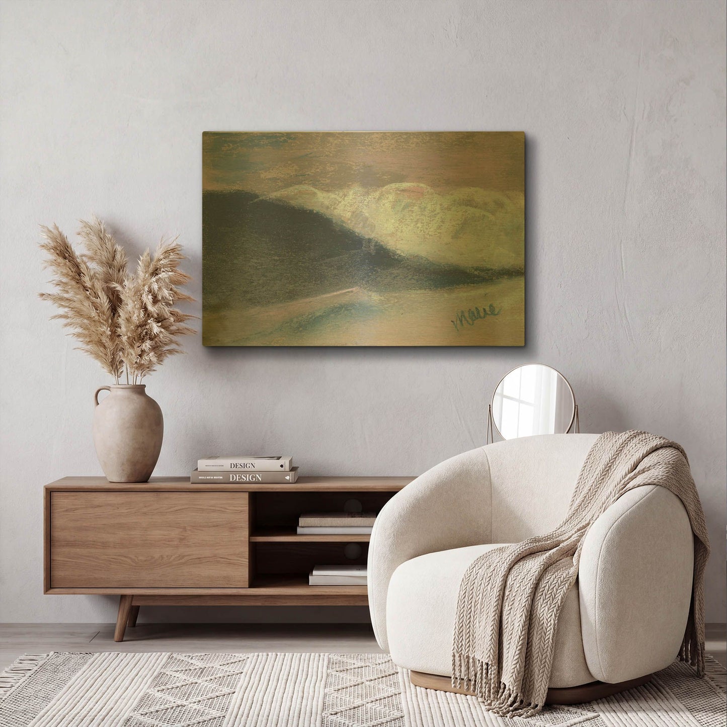 'Wave Portrait No. 57' By Marie Marfia Fine Art Gold Metal Wall Art