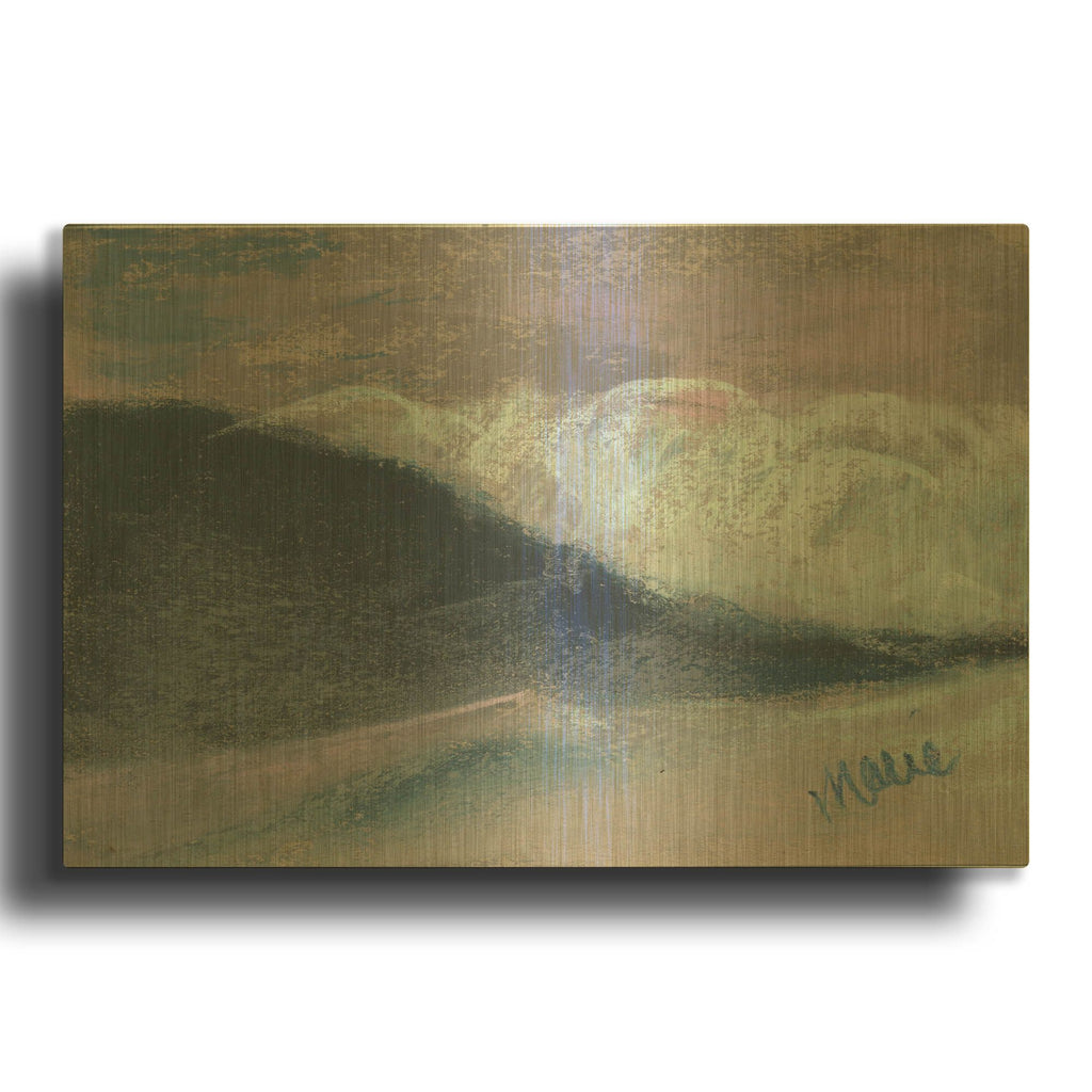 'Wave Portrait No. 57' By Marie Marfia Fine Art Gold Metal Wall Art