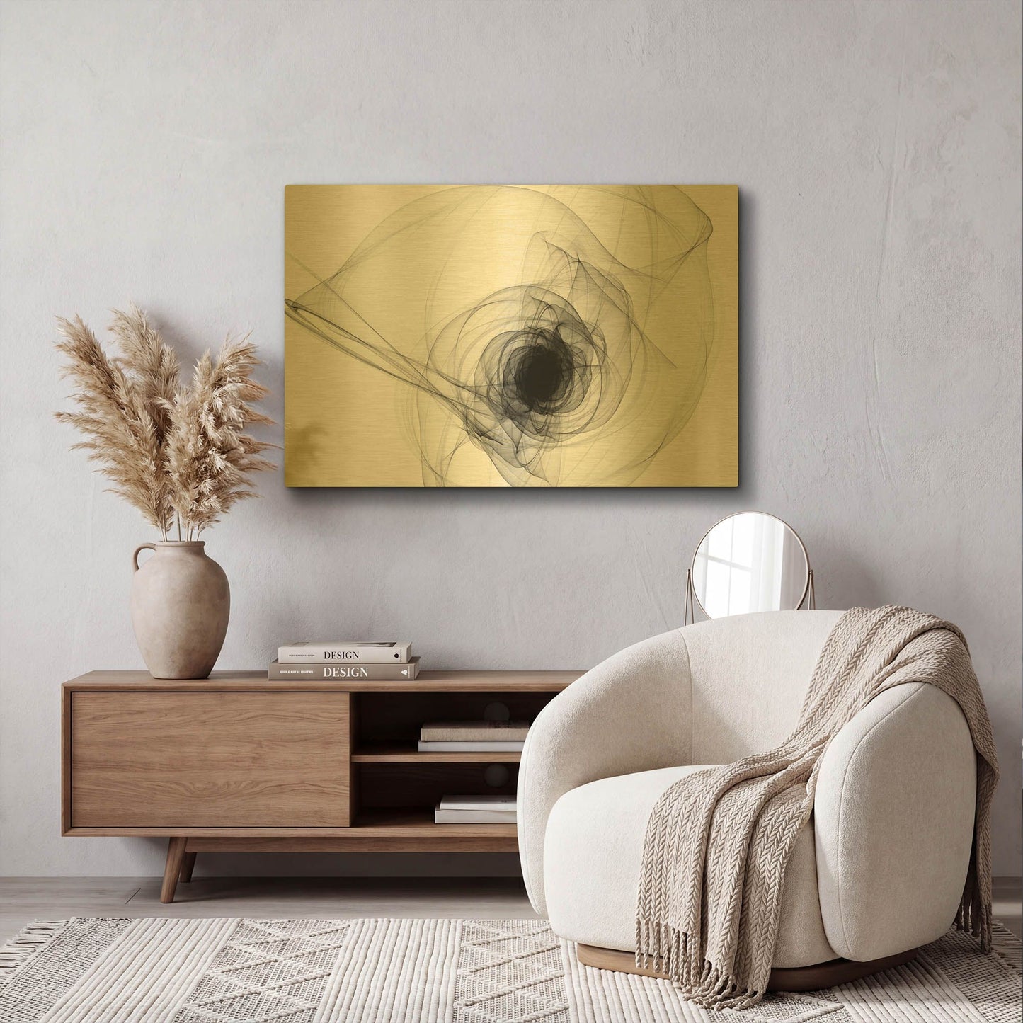 'Out of the Night' By Irena Orlov Gold Metal Wall Art