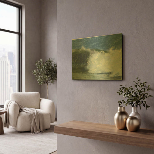 'Wave Portrait No. 75' By Marie Marfia Fine Art Gold Metal Wall Art