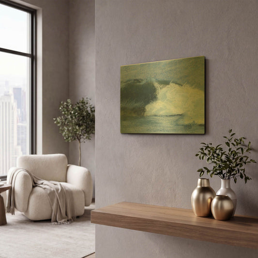 'Wave Portrait No. 76' By Marie Marfia Fine Art Gold Metal Wall Art
