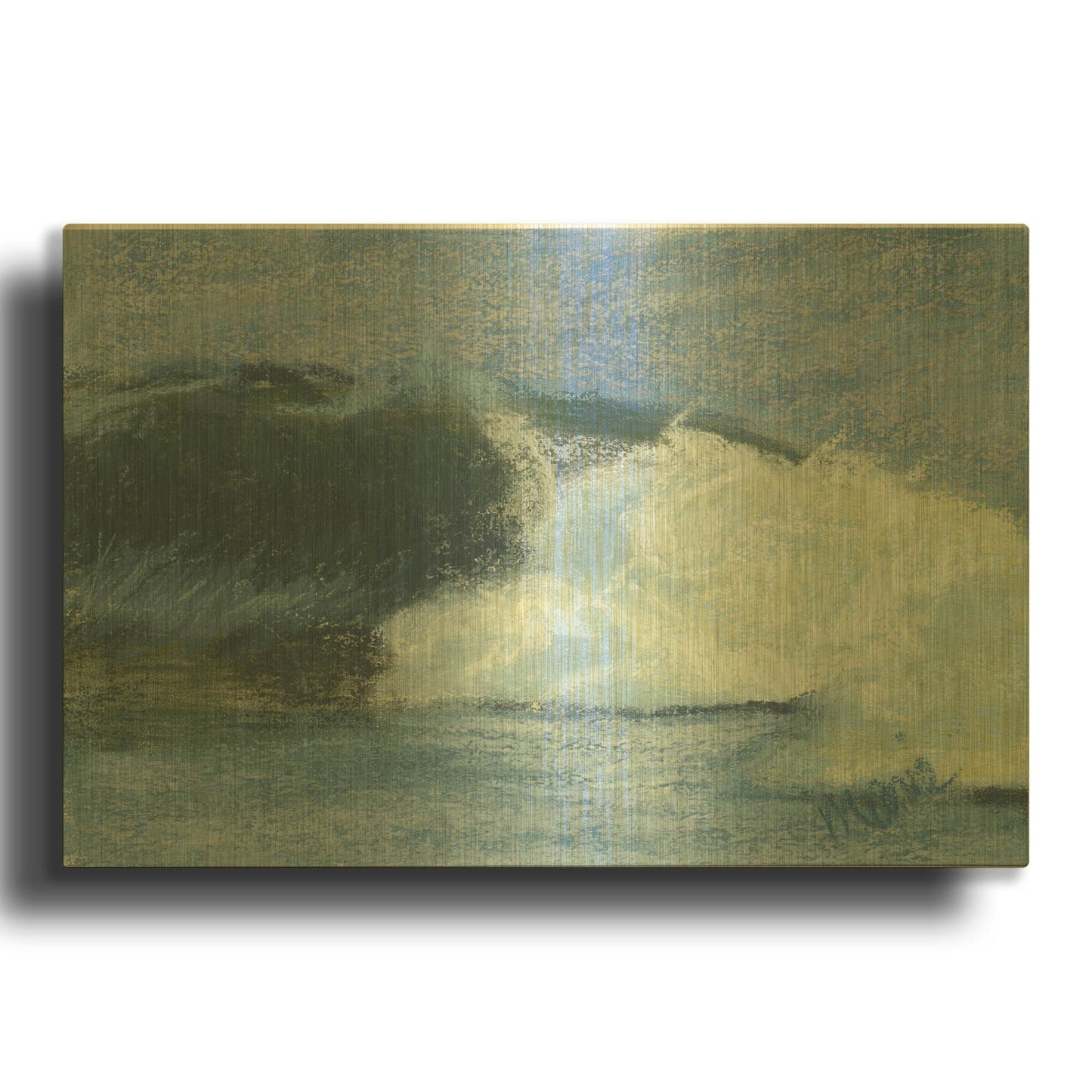 'Wave Portrait No. 76' By Marie Marfia Fine Art Gold Metal Wall Art