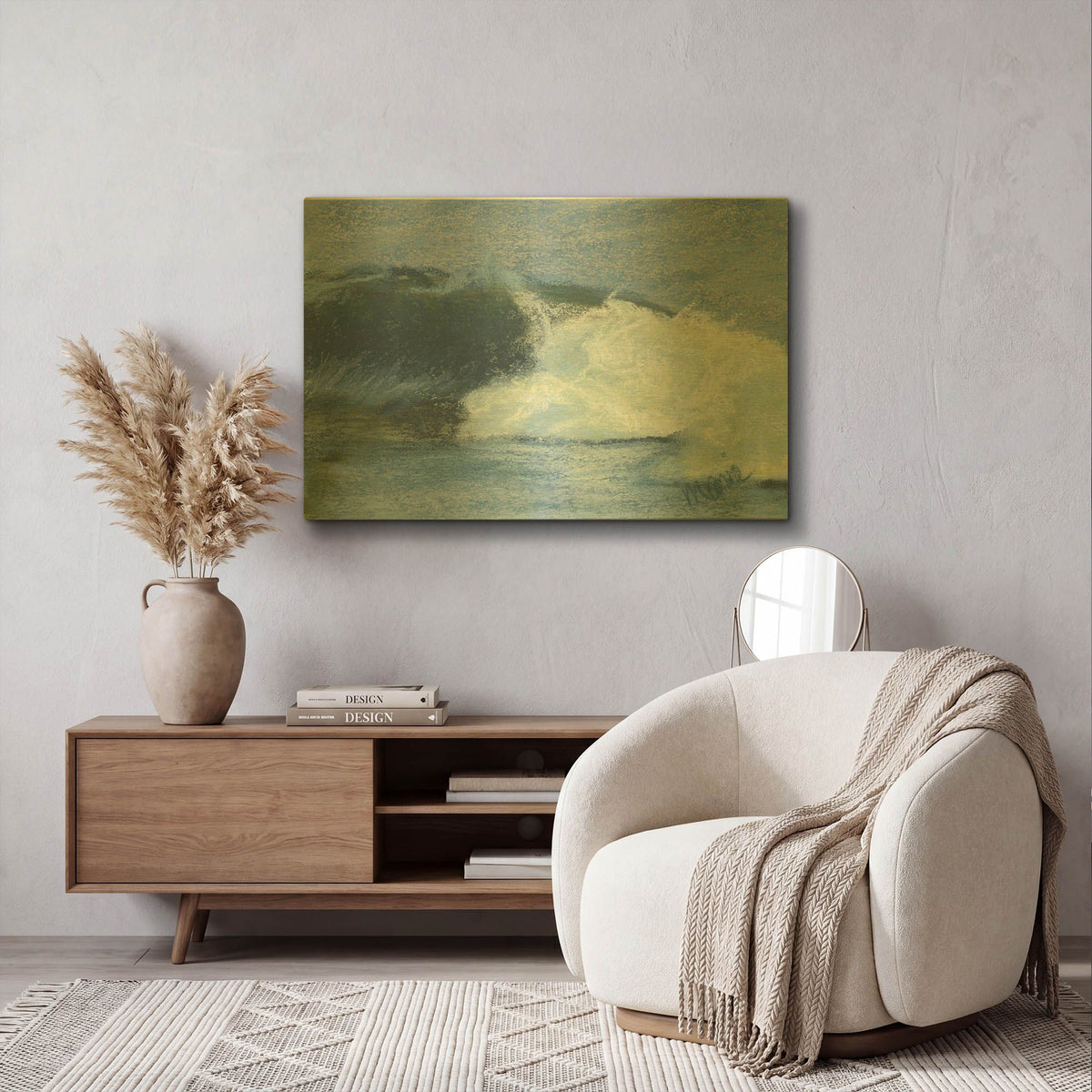 'Wave Portrait No. 76' By Marie Marfia Fine Art Gold Metal Wall Art