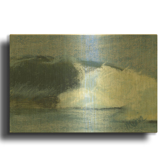 'Wave Portrait No. 76' By Marie Marfia Fine Art Gold Metal Wall Art