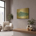 'Wave Portrait No. 87' By Marie Marfia Fine Art Gold Metal Wall Art