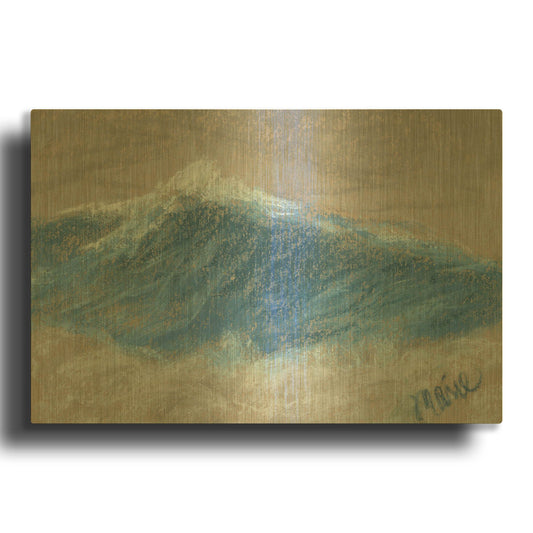 'Wave Portrait No. 87' By Marie Marfia Fine Art Gold Metal Wall Art